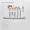 Kibi Cube Bathroom Sink 8 Widespread Faucet with Drain Assembly, Brushed Gold KBF1024BG - alternate 5